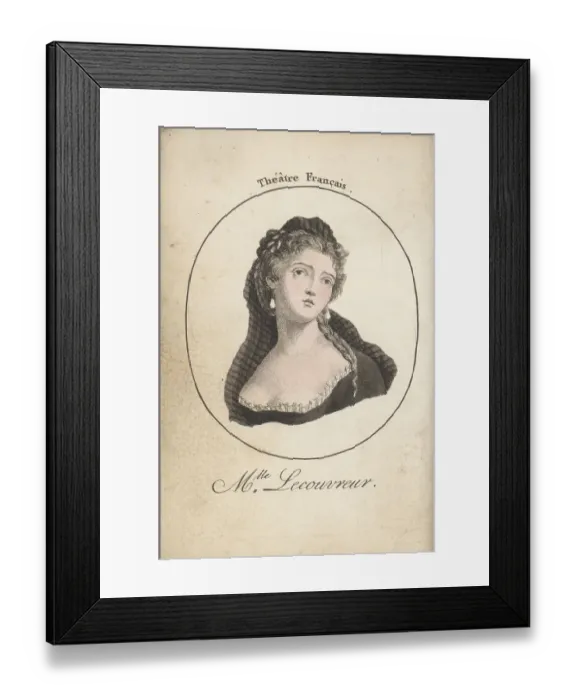 Framed Print : Adrienne Lecouvreur, French actress Framed Print : Adrienne Lecouvreur, French actress
