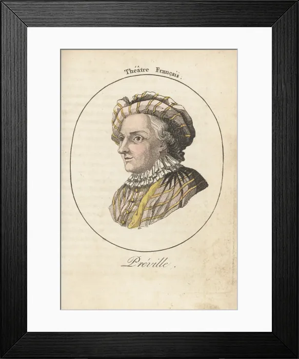 Framed Print : Preville, French comic actor, 1721-1799 Framed Print : Preville, French comic actor, 1721-1799