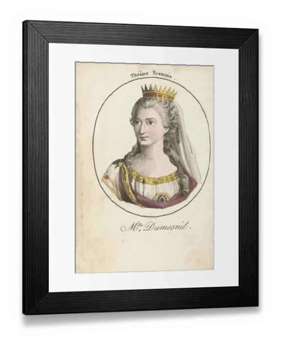 Framed Print : Marie Françoise Dumesnil, French actress, 1713-1803 Framed Print : Marie Françoise Dumesnil, French actress, 1713-1803