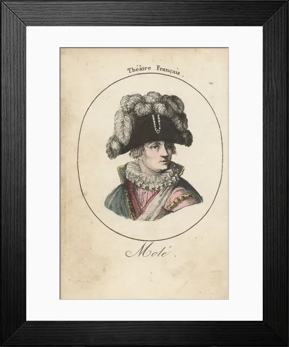 Framed Print : Francois-René Molé, French actor, 1734-1802 Framed Print : Francois-René Molé, French actor, 1734-1802