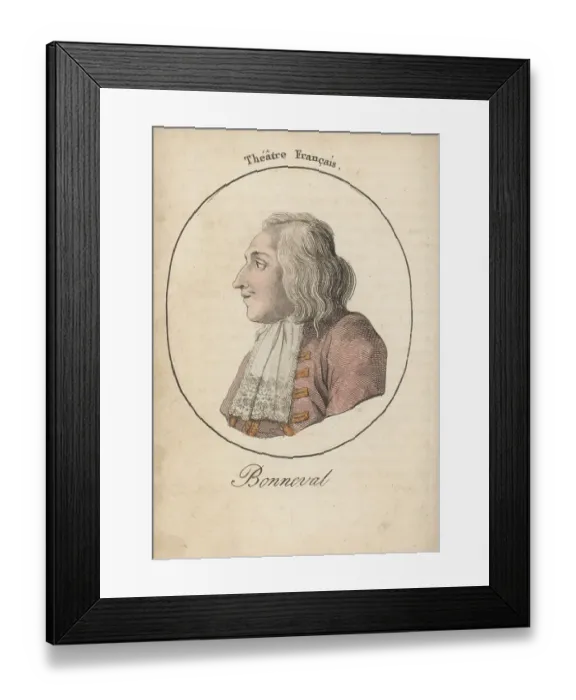 Framed Print : Jean-Baptiste Jacques Gimat de Bonneval, French actor Framed Print : Jean-Baptiste Jacques Gimat de Bonneval, French actor