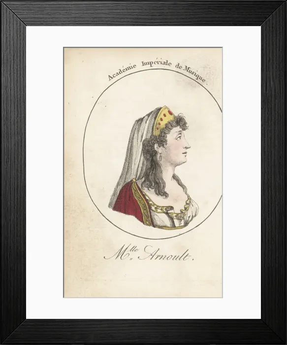 Framed Print : Madeleine-Sophie Arnould, French actress and singer, 1740-1802 Framed Print : Madeleine-Sophie Arnould, French actress and singer, 1740-1802