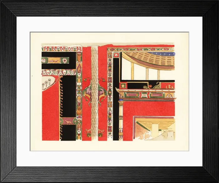 Framed Print : Panel the House of L. Caecilius Jucundus, Pompeii Framed Print : Panel the House of L. Caecilius Jucundus, Pompeii