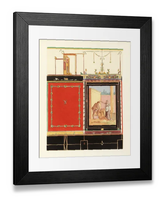 Framed Print : Oecus or parlour in the House of M. Spurius Mesor. Pompeii Framed Print : Oecus or parlour in the House of M. Spurius Mesor. Pompeii