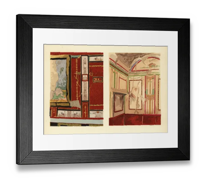 Framed Print : House of Tullius Faustus (left) and Popidius Priscus (right), Po Framed Print : House of Tullius Faustus (left) and Popidius Priscus (right), Po
