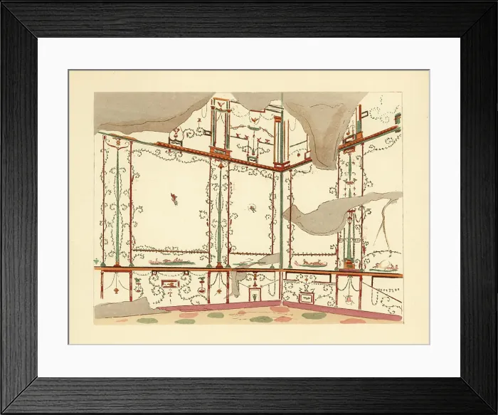 Framed Print : Exedra in the House of the Centenary, Pompeii Framed Print : Exedra in the House of the Centenary, Pompeii