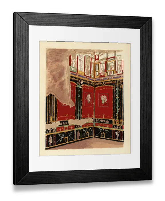 Framed Print : Exedra in the House of the Vetti, Pompeii Framed Print : Exedra in the House of the Vetti, Pompeii