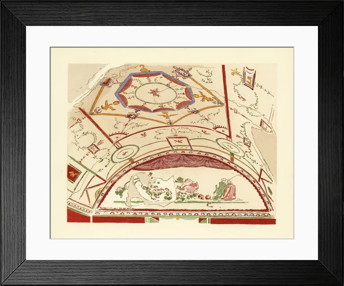 Framed Print : Vaulted parlour in a house on the road to Stabiae, Pompeii Framed Print : Vaulted parlour in a house on the road to Stabiae, Pompeii