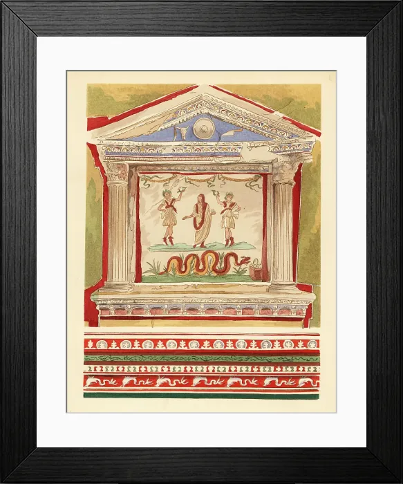 Framed Print : Household lararium in the House of the Vetti, Pompeii Framed Print : Household lararium in the House of the Vetti, Pompeii