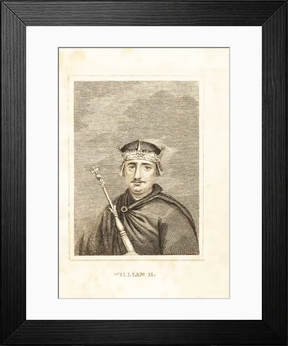 Framed Print : Portrait of King WIlliam Rufus of England Framed Print : Portrait of King WIlliam Rufus of England