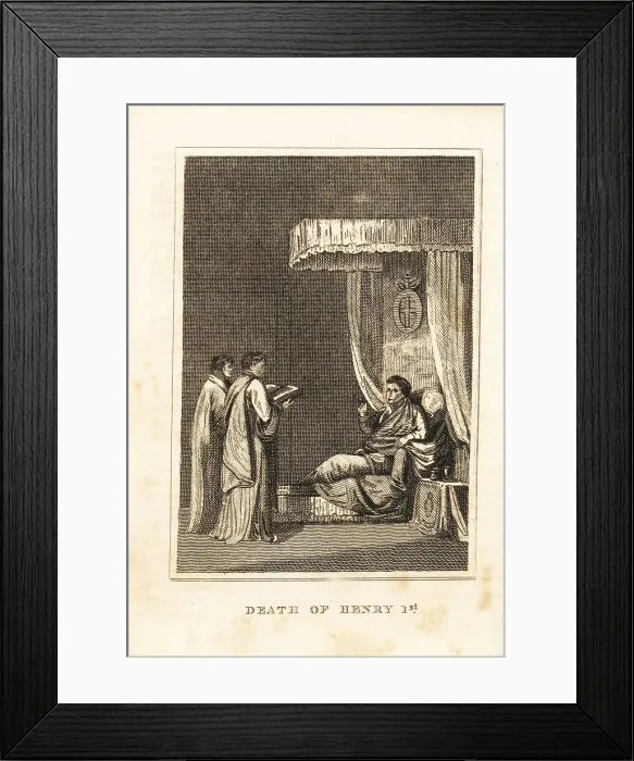 Framed Print : Death of King Henry I of England, Rouen, 1135 Framed Print : Death of King Henry I of England, Rouen, 1135