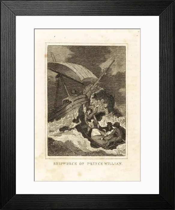 Framed Print : Death of Prince William in the English Channel in 1120 Framed Print : Death of Prince William in the English Channel in 1120