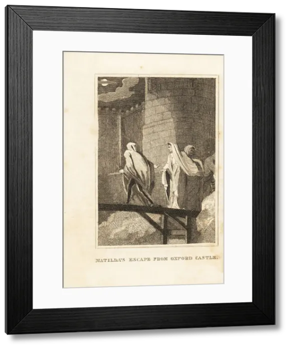 Framed Print : Empress Matilda escaping the siege of Oxford, 1142 Framed Print : Empress Matilda escaping the siege of Oxford, 1142