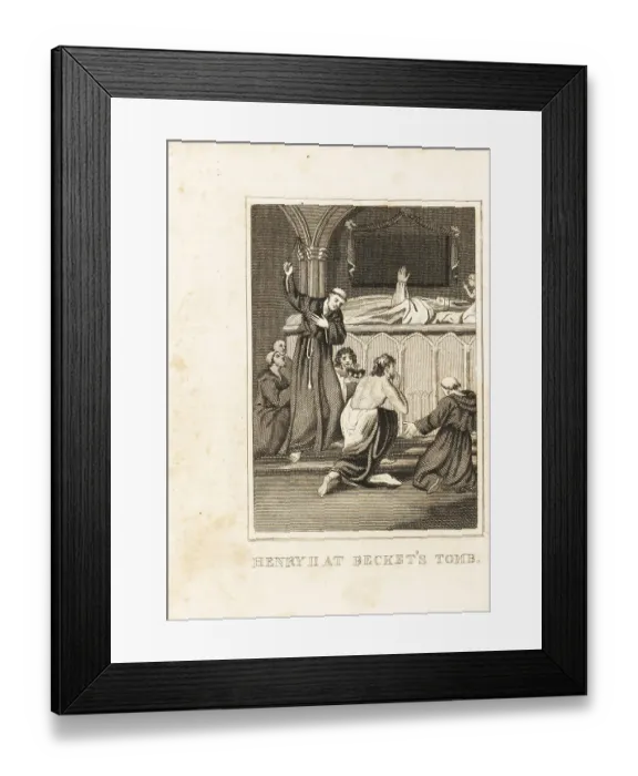 Framed Print : King Henry II's penance at Canterbury Cathedral, 1174 Framed Print : King Henry II's penance at Canterbury Cathedral, 1174
