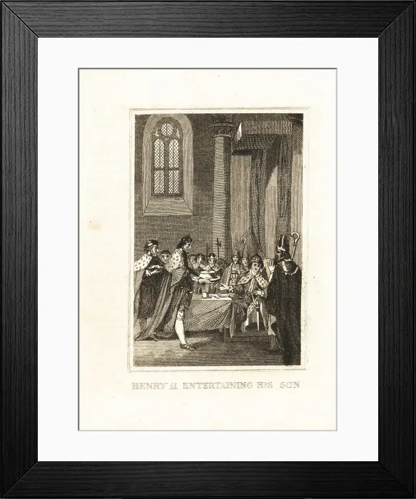 Framed Print : Henry the Young King at his coronation banquet, 1170 Framed Print : Henry the Young King at his coronation banquet, 1170