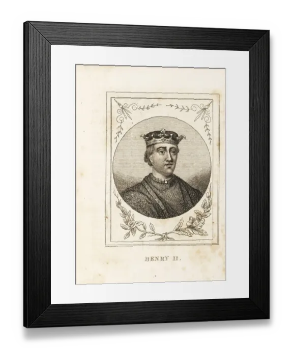 Framed Print : Portrait of King Henry II of England, 1133-1189 Framed Print : Portrait of King Henry II of England, 1133-1189