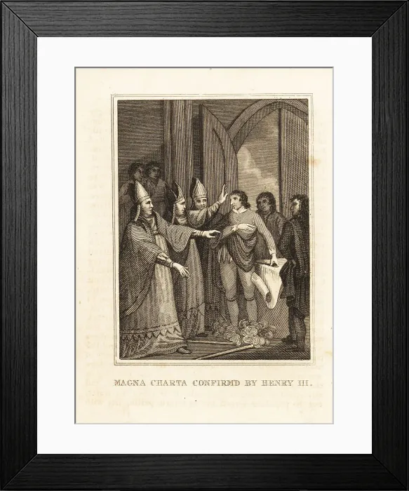 Framed Print : King Henry III re-issuing the Magna Carta in 1225 Framed Print : King Henry III re-issuing the Magna Carta in 1225