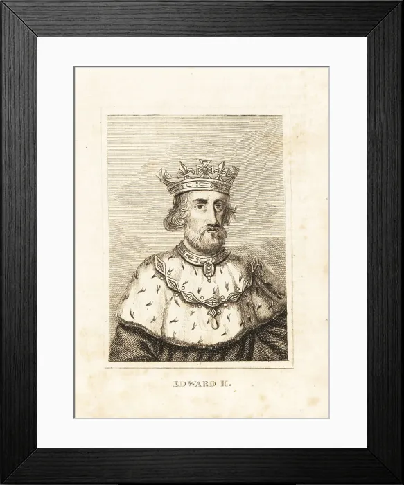 Framed Print : Portrait of King Edward II Framed Print : Portrait of King Edward II
