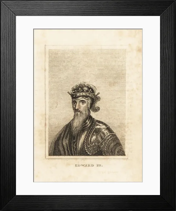 Framed Print : Portrait of King Edward III of England, 1312-1377 Framed Print : Portrait of King Edward III of England, 1312-1377