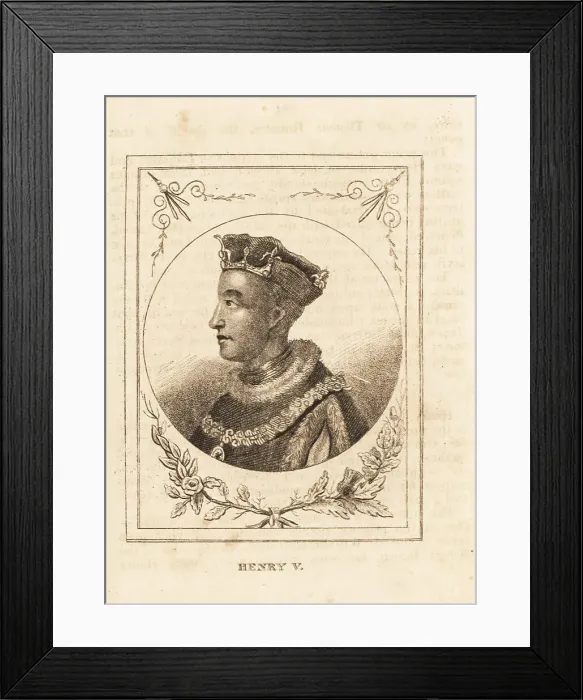 Framed Print : Portrait of King Henry V of England Framed Print : Portrait of King Henry V of England