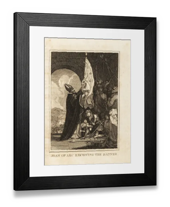 Framed Print : Joan of Arc receiving her banner, 1429 Framed Print : Joan of Arc receiving her banner, 1429