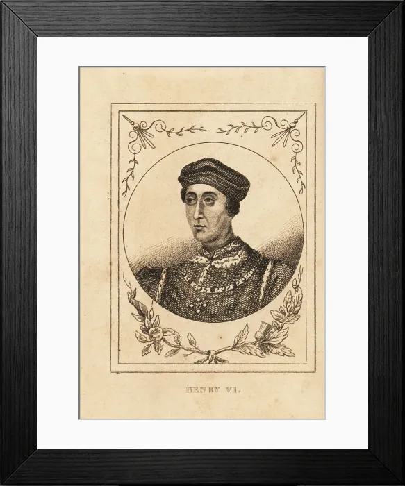 Framed Print : Portrait of King Henry VI of England, 1421-1471 Framed Print : Portrait of King Henry VI of England, 1421-1471
