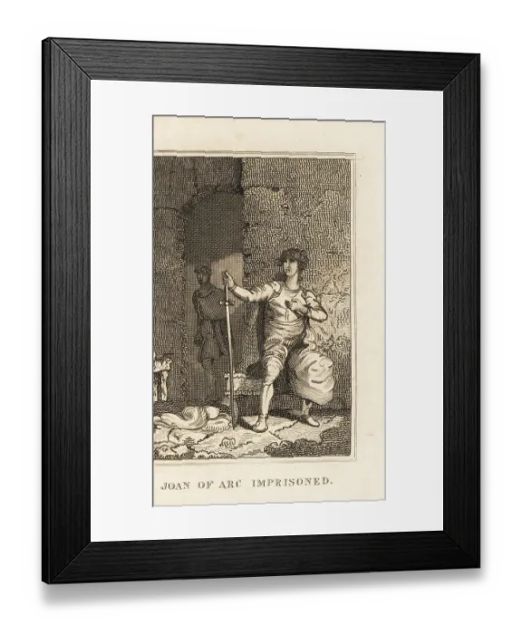 Framed Print : Joan of Ar in prison at Beaurevoir Castle, 1430 Framed Print : Joan of Ar in prison at Beaurevoir Castle, 1430