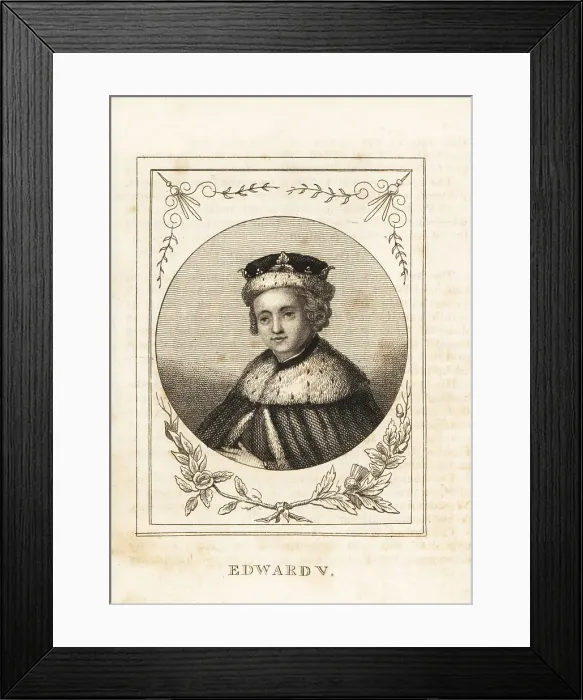 Framed Print : Portrait of King Edward V of England, 1470-1483 Framed Print : Portrait of King Edward V of England, 1470-1483