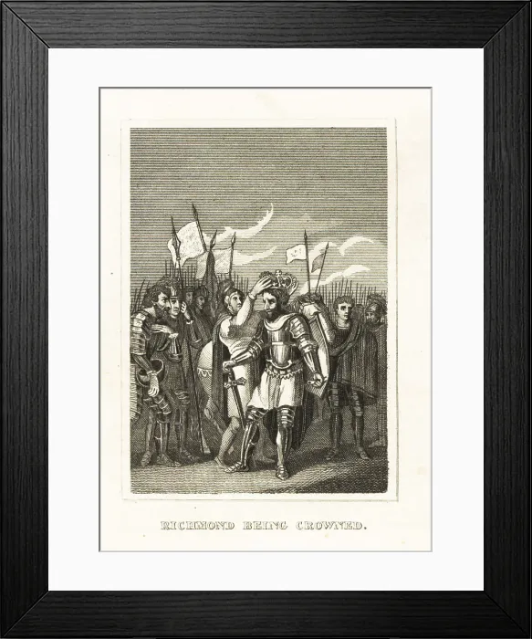 Framed Print : Coronation of Henry VII at Bosworth Field, 1485 Framed Print : Coronation of Henry VII at Bosworth Field, 1485