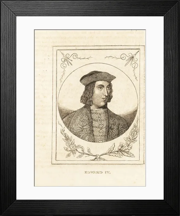 Framed Print : Portrait of King Edward IV, 1442-1483 Framed Print : Portrait of King Edward IV, 1442-1483