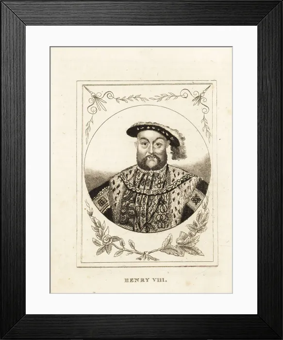 Framed Print : Portrait of King Henry VIII of England, 1491-1547 Framed Print : Portrait of King Henry VIII of England, 1491-1547