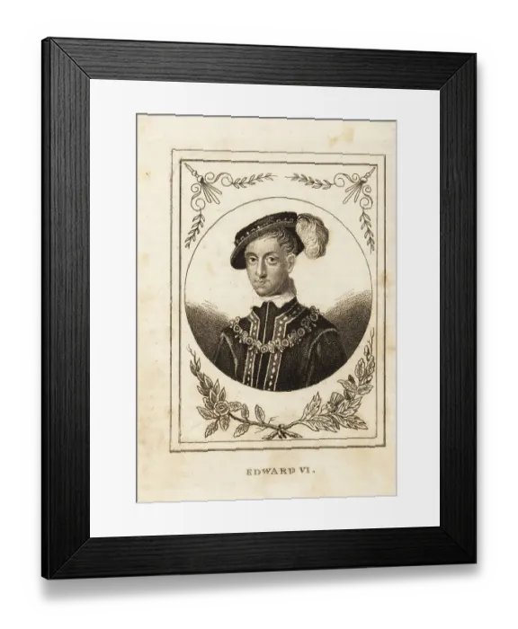 Framed Print : Portrait of King Edward VI of England, 1537-1553 Framed Print : Portrait of King Edward VI of England, 1537-1553