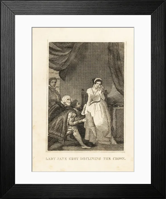 Framed Print : Lady Jane Grey, the Nine Days Queen of England, 1553