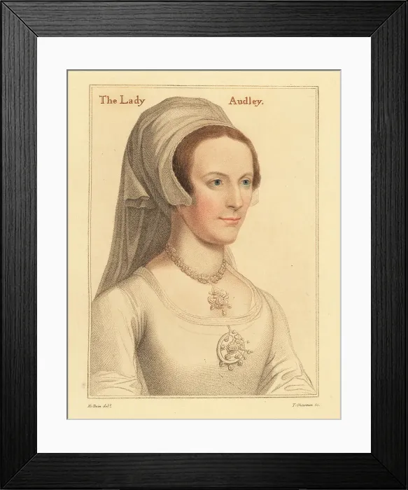 Framed Print : Elizabeth, second wife of Thomas Audley Framed Print : Elizabeth, second wife of Thomas Audley