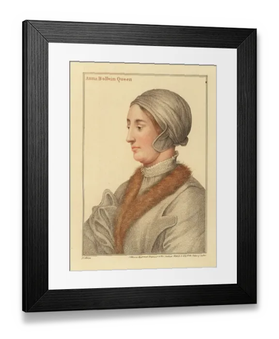 Framed Print : Queen Anne Boleyn, second wife of King Henry VIII, 1501-1536
