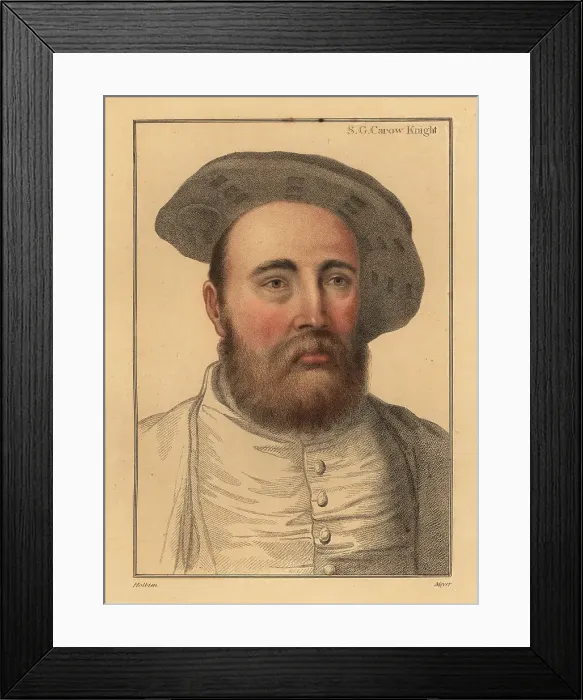 Framed Print : Sir George Carew, English soldier, admiral under Henry VIII Framed Print : Sir George Carew, English soldier, admiral under Henry VIII