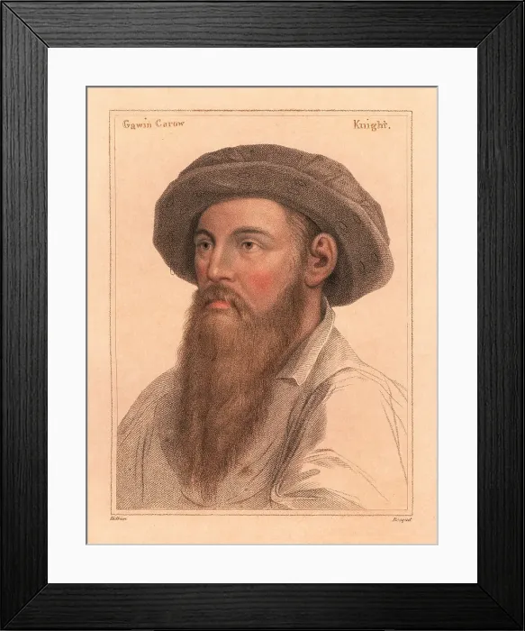 Framed Print : Sir Gavin Carew, son of Sir Edmond Carew of Stringham Framed Print : Sir Gavin Carew, son of Sir Edmond Carew of Stringham