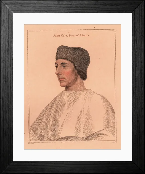 Framed Print : John Colet, Dean of St. Paul's Cathedral Framed Print : John Colet, Dean of St. Paul's Cathedral