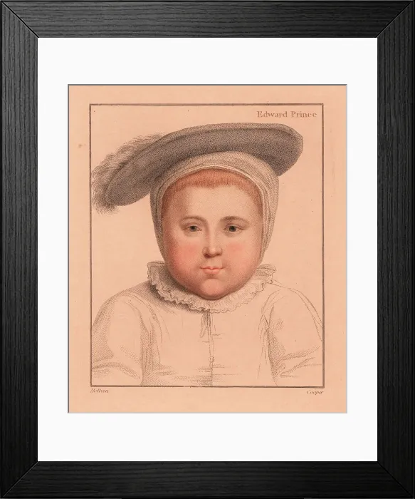 Framed Print : Prince Edward, aged 1, later King Edward VI of England Framed Print : Prince Edward, aged 1, later King Edward VI of England
