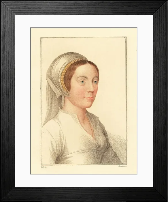 Framed Print : Unidentified woman, court of King Henry VIII Framed Print : Unidentified woman, court of King Henry VIII