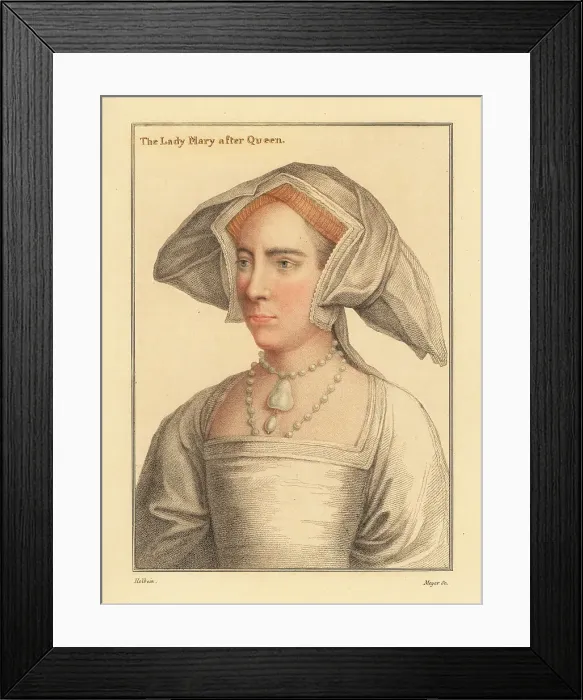 Framed Print : Lady Mary, daughter of King Henry VIII Framed Print : Lady Mary, daughter of King Henry VIII