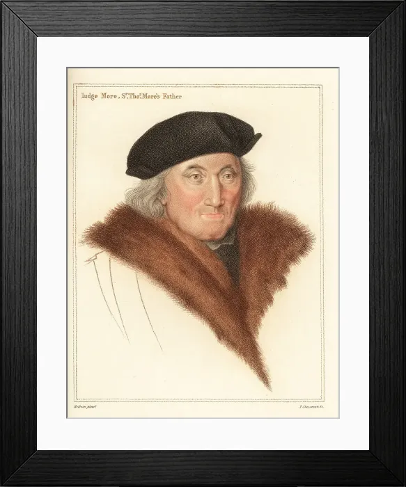 Framed Print : Sir John More, lawyer and judge (1451-1533) Framed Print : Sir John More, lawyer and judge (1451-1533)