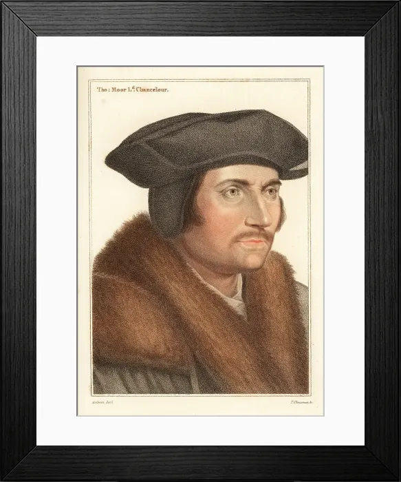 Framed Print : Sir Thomas More, Lord Chancellor to King Henry VIII Framed Print : Sir Thomas More, Lord Chancellor to King Henry VIII