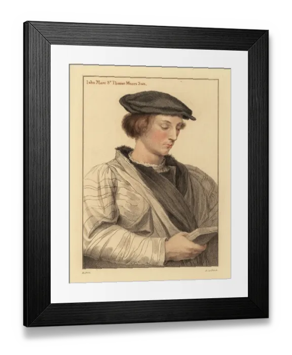 Framed Print : John More, aged 19, son of Sir Thomas More Framed Print : John More, aged 19, son of Sir Thomas More