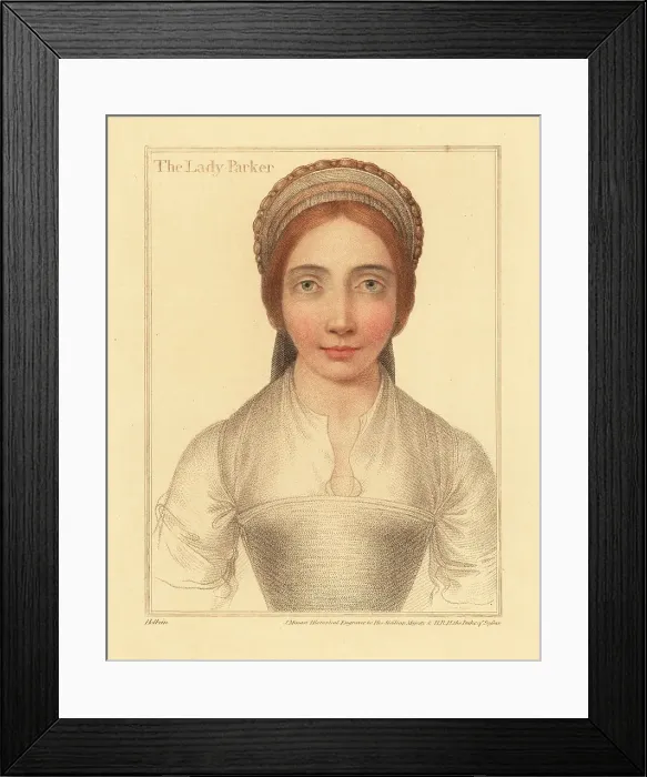 Framed Print : Lady Parker, wife of Sir Henry Parker Framed Print : Lady Parker, wife of Sir Henry Parker
