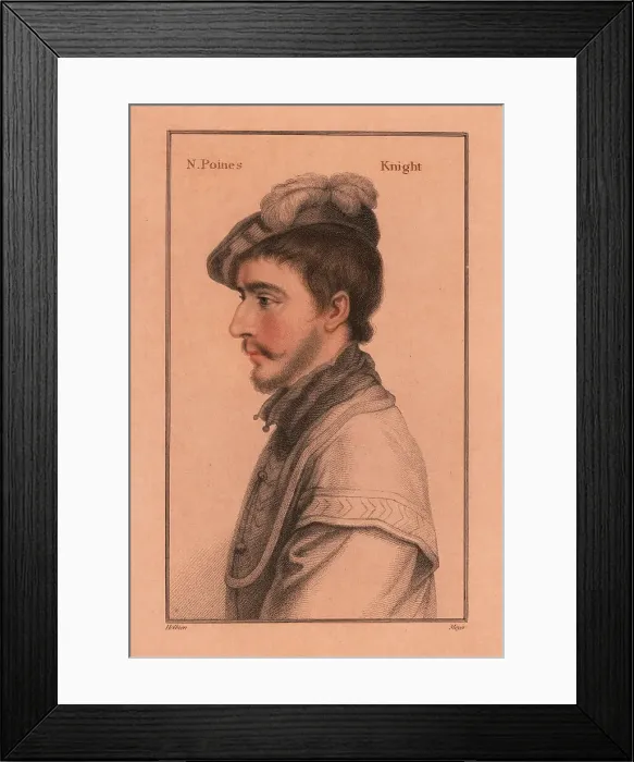 Framed Print : Sir Nicholas Poyntz (c.1528-1556), English courtier