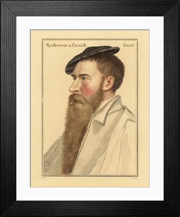 Framed Print : William Reskimer, courtier to King Henry VIII Framed Print : William Reskimer, courtier to King Henry VIII
