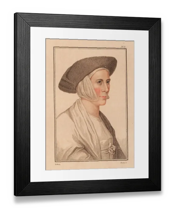 Framed Print : Portrait of unknown woman from the court of King Henry VIII Framed Print : Portrait of unknown woman from the court of King Henry VIII