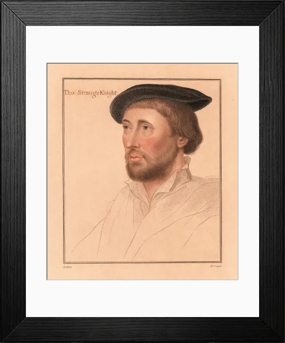Framed Print : Sir Thomas le Strange of Hunstanton, High Sheriff of Norfolk
