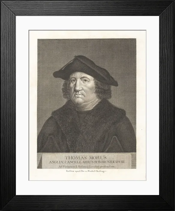 Framed Print : Portrait of Sir Thomas More, 1478-1535 Framed Print : Portrait of Sir Thomas More, 1478-1535